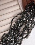 Beads glass,Black, 4 mm, 